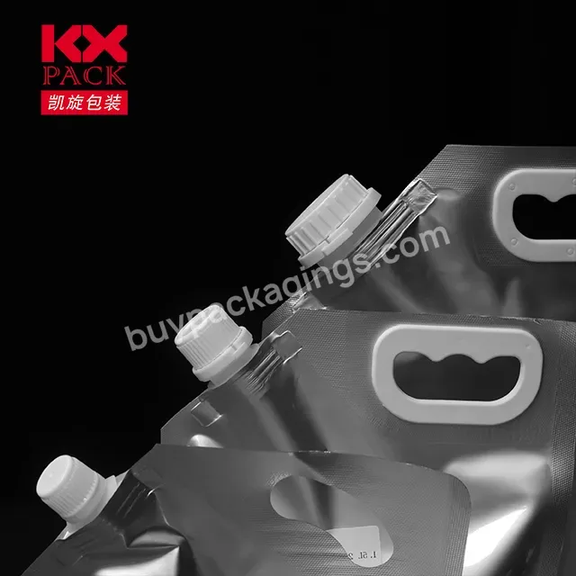 2023 New Arrival Food Packaging Bag Aluminum Foil Liquid Spout Pouch 1l 1.5l Stand Up Pouch With Spout For Liquid