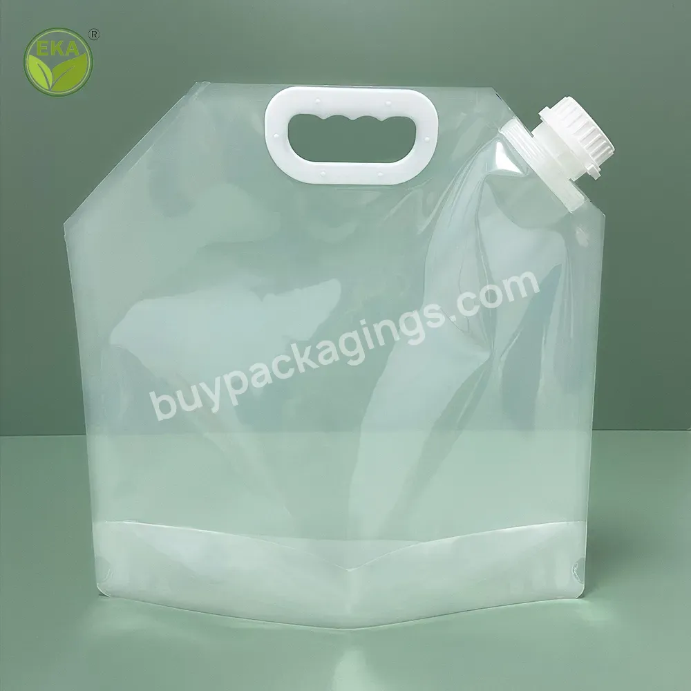 2023 New Arrival Food Packaging Bag Transparent Drink Spout Pouch 1000ml 1500ml Stand Up Pouch With Spout For Liquid