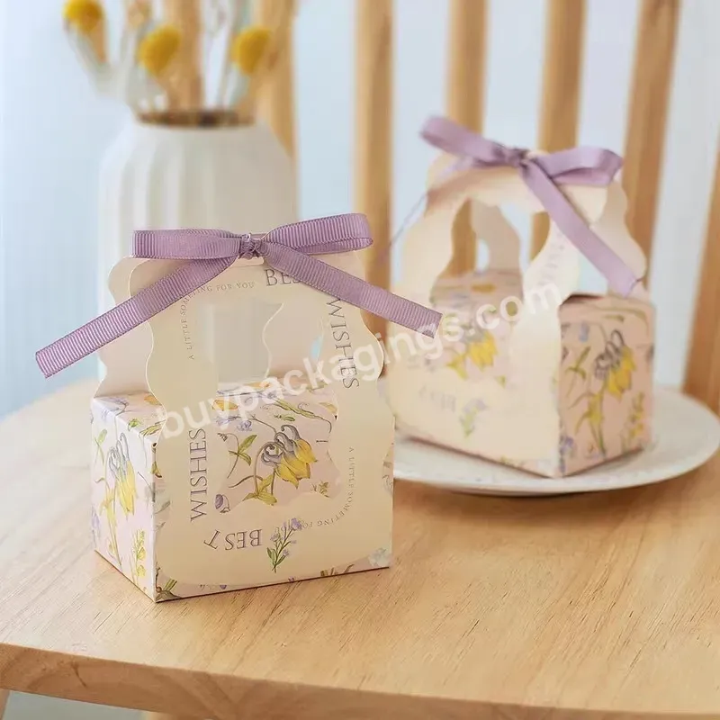 2023 New Design Cardboard Box Wedding Gift Box Wholesales With Ribbon