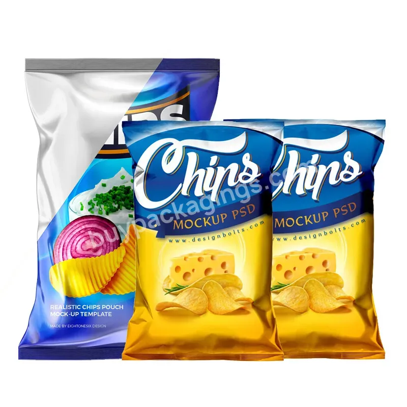 2023 New Design Snack Food Packaging Bag And Potato Chips Bag And Custom Printed Potato Chip Bags