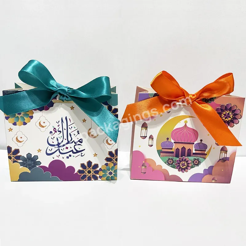 2023 New Eid Ramadan Muslim Luxury Paper Gift Bag For Party & Holiday Eid Mubarak Gift Bags With Your Logo Printing