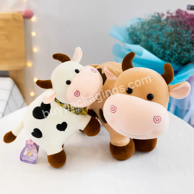 2023 New Small Toy Animals Cow Doll Colorful Calf Plush Toys Party Models Small Flower Cow Doll Gift Wholesale - Buy Plush Toy,Toy Animals,Dolls.