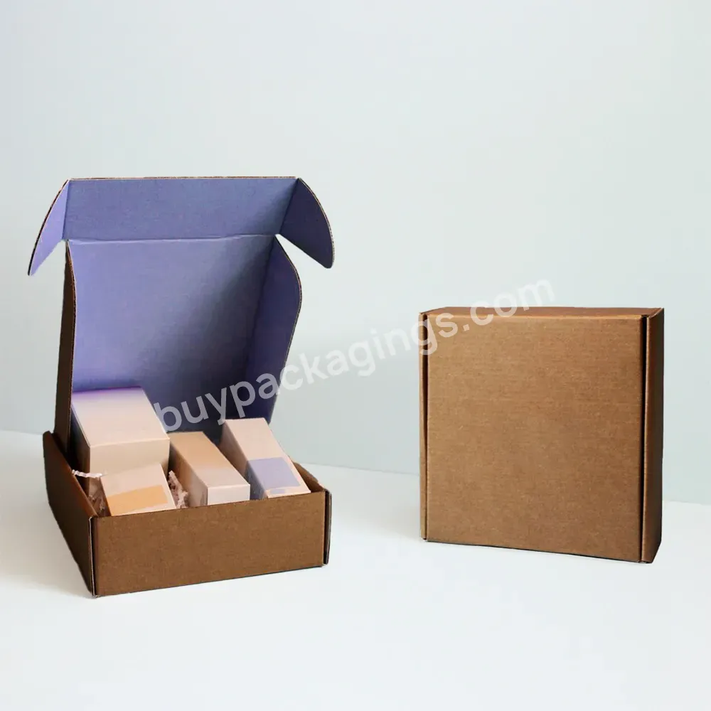 2023 New Trend Moq 500pcs Odm Custom Logo Small Strong Corrugated Printed Recyclable Mailing Boxes With Insert