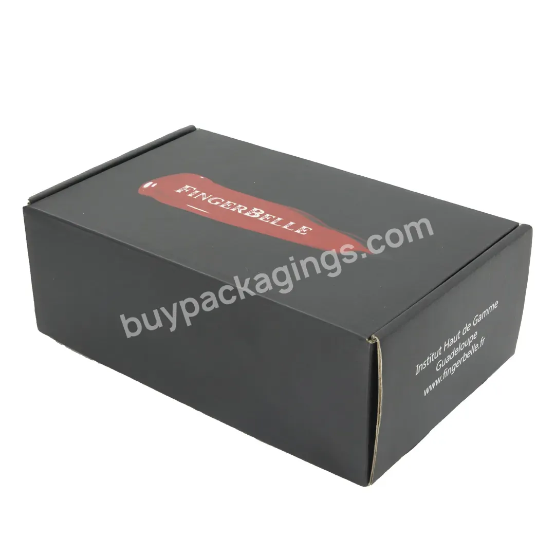 2023 New Trending Black Mailer Box Wholesale Custom Packaging Boxes Fashion Corrugated Paper Foldable Printing Shipping Boxes