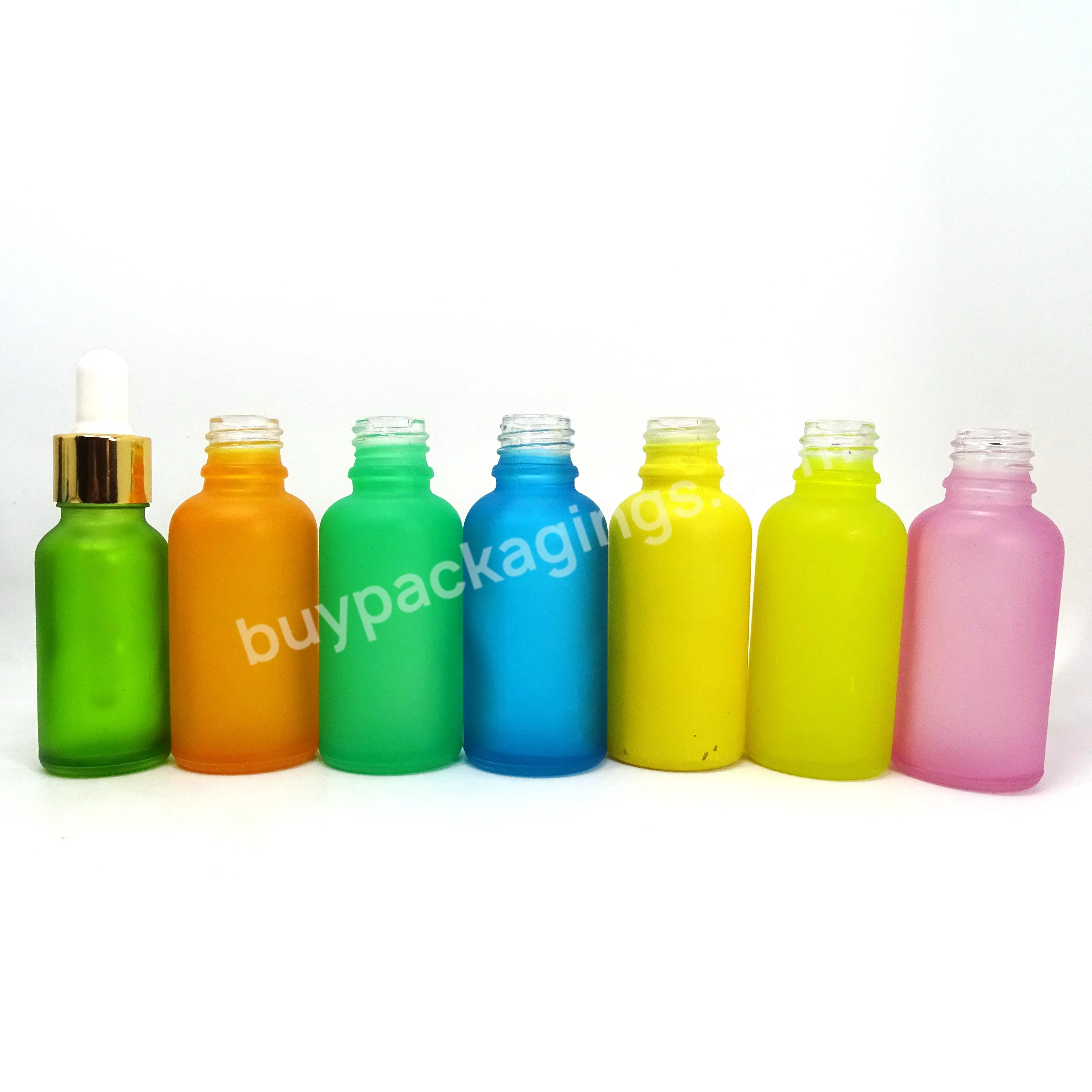 2023 New Vial Factory Directly Sale Round Glass Bottle With Dropper For Cosmetic Essence