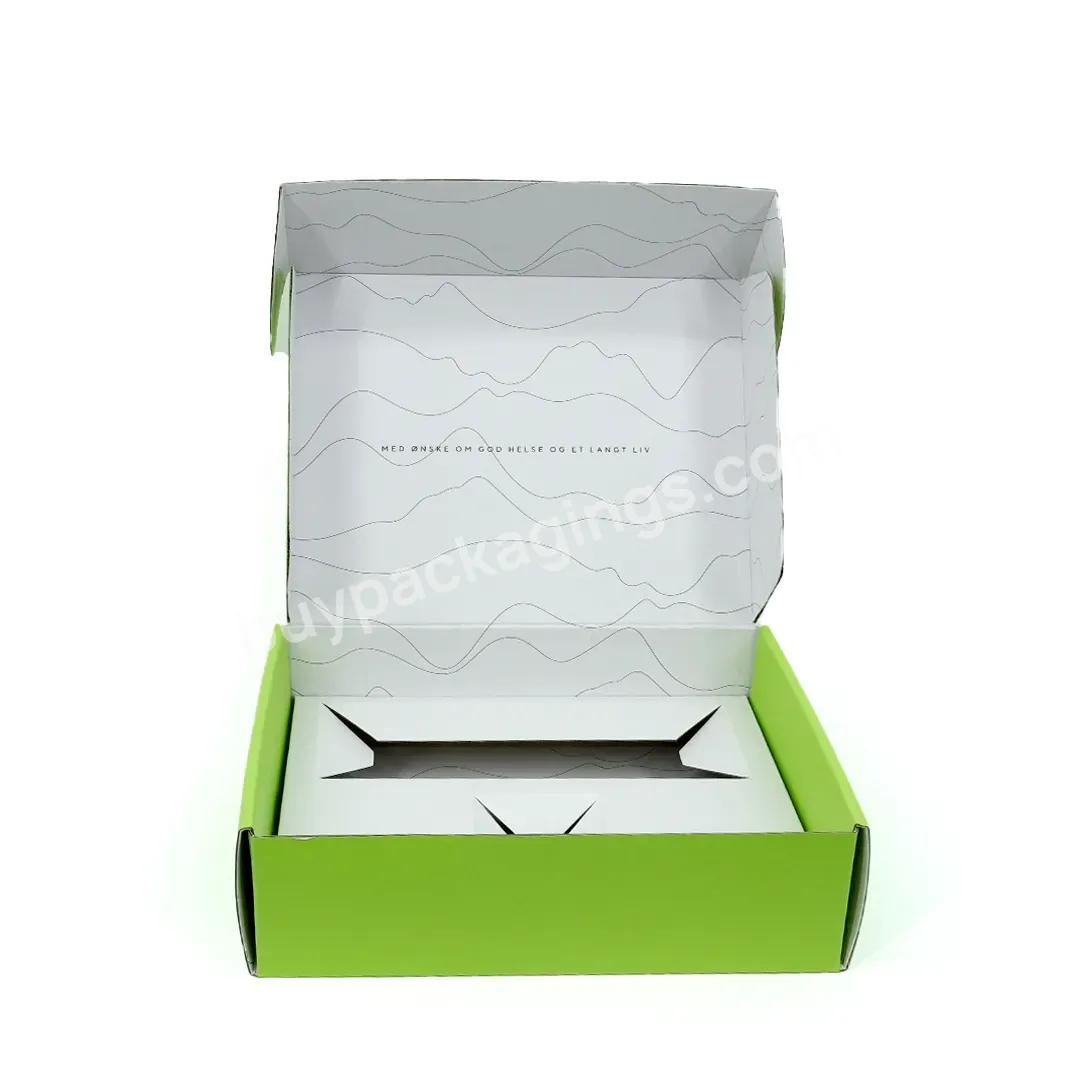 2023 Packaging Gift Green Printed Customized Box Jewelry Mailer Boxes Cardboard Paper Boxes With Paper Insert For Soap