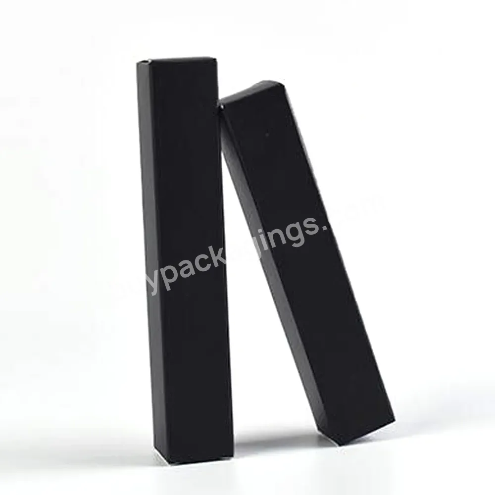 2023 Packing Paper Box Custom Logo Wholesale Gloss Eyebrow Balm Eyeliner Boxes Black Paper Tube Packaging Box For Lipstick