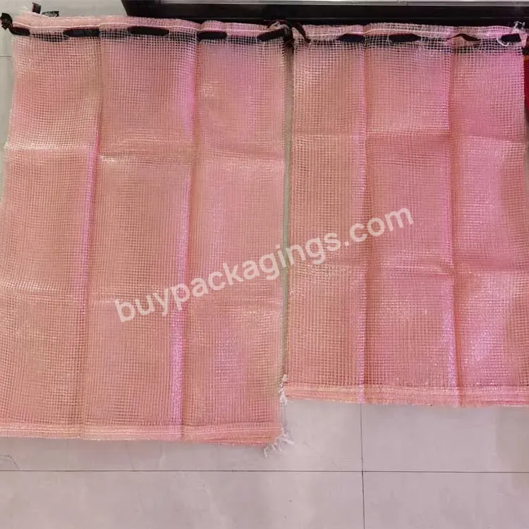 2023 Pp Circular Tubular Mesh Bag For Potato Onion Fruit Firewood