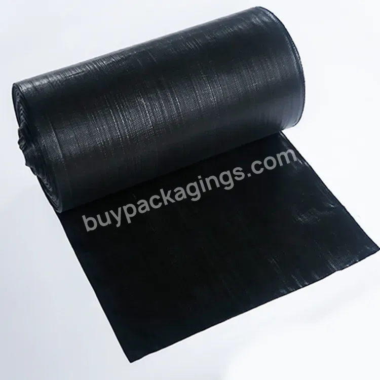 2023 Pp Pe Black Weed Control Mat Anti-grass Ground Cover In Roll For Garden Greenhouse