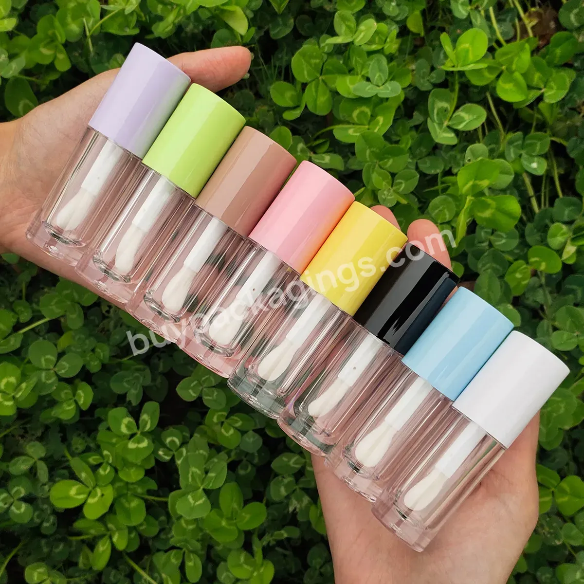 2023 Private Label Luxury Fashion Container Clear Empty Lipgloss Tube Packaging 5ml 10ml Big Wand Lip Gloss Tubes