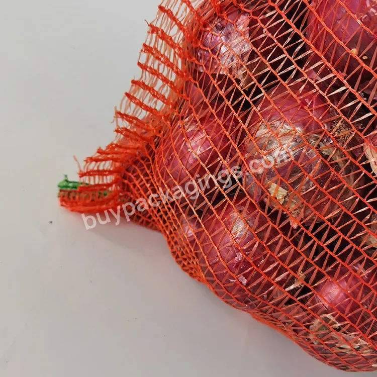 2023 Red Raschel Mesh Bags For Sale 50*80cm/plastic Mesh Bags