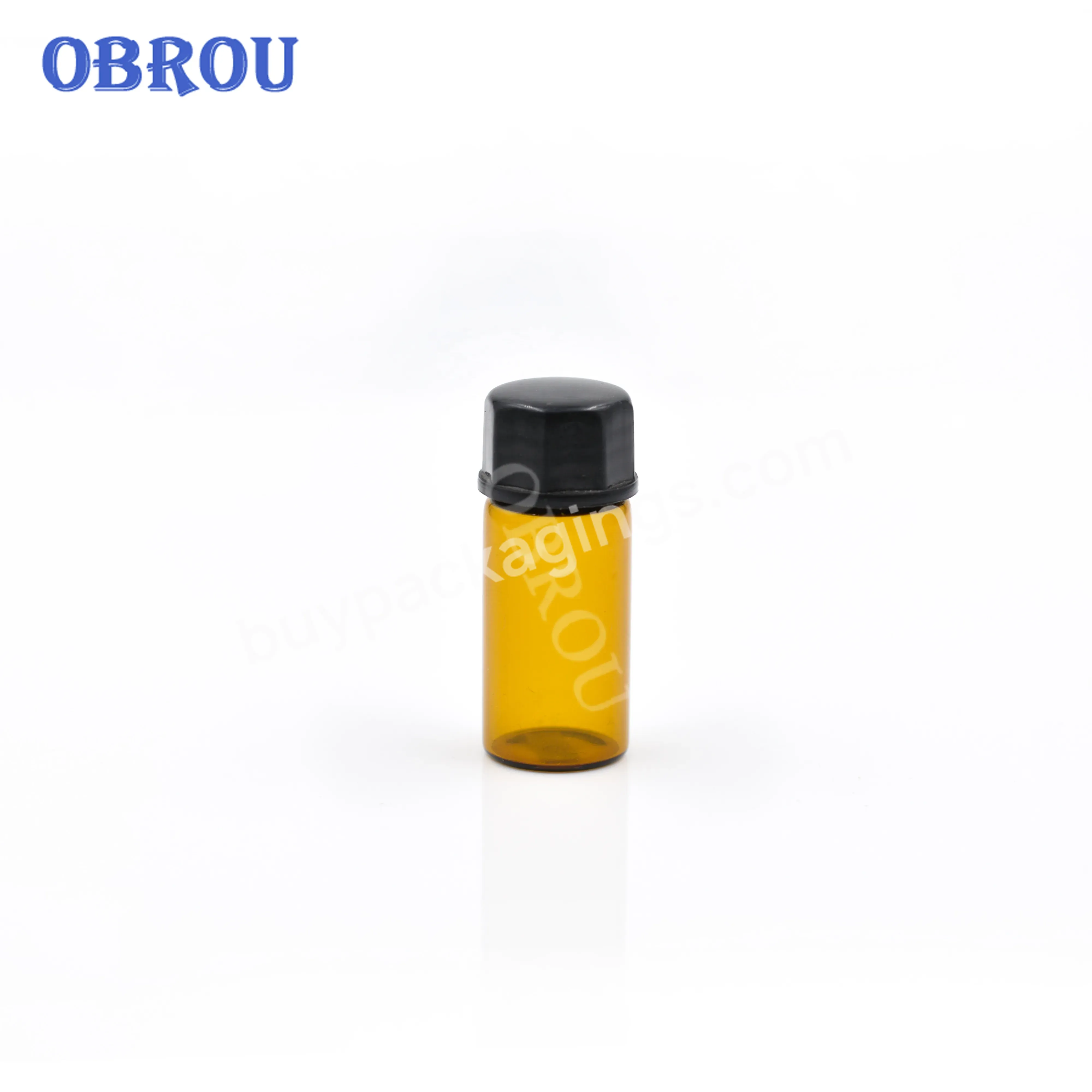2023 Transparent Amber Mini Small Travel Dropper Glass 1ml 2ml 3ml 5ml Essential Oil Sample Bottle Vials For Traveling