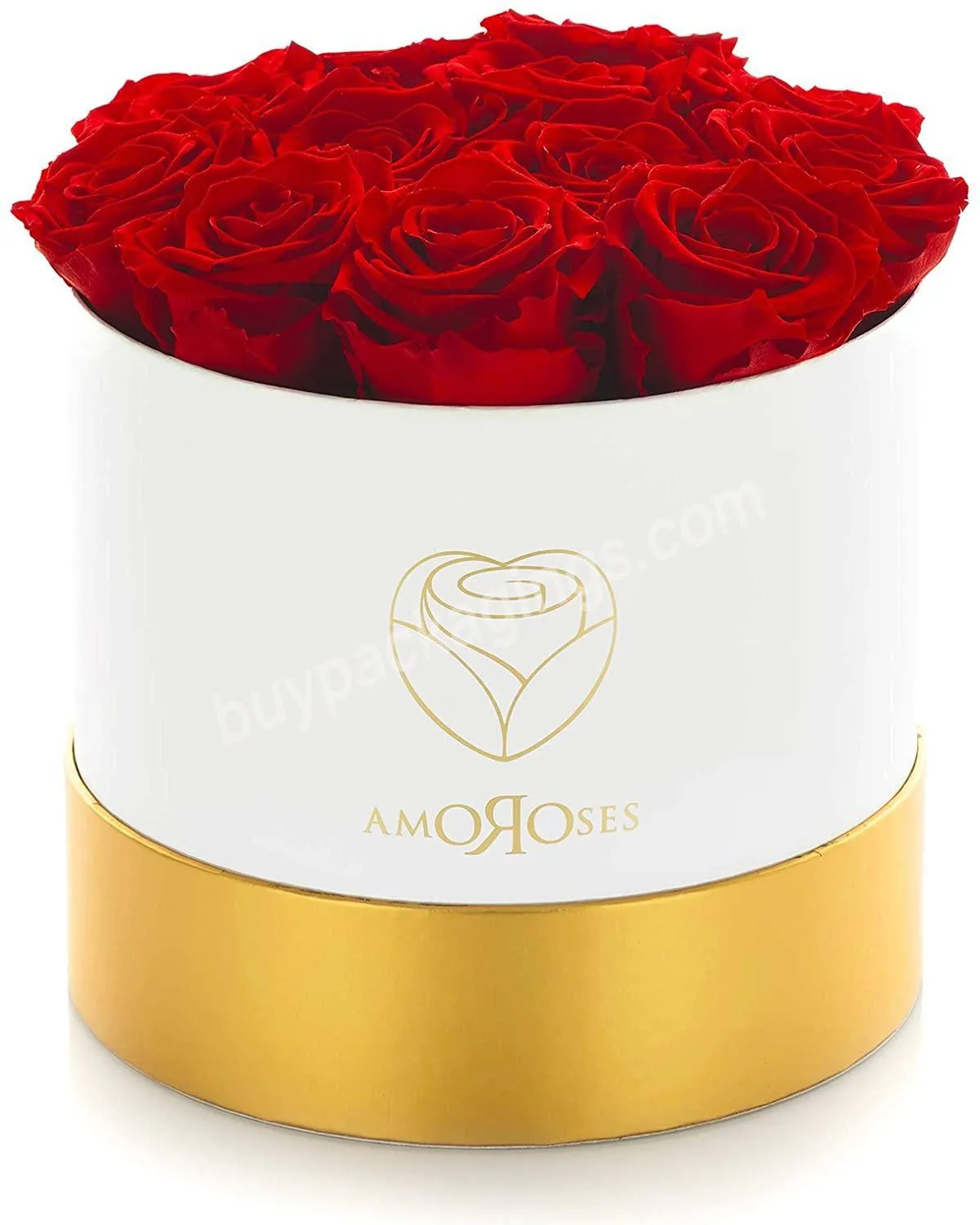 2023 valentines day gift basket round paperboard hamper boxes with lids for champagne and roses box