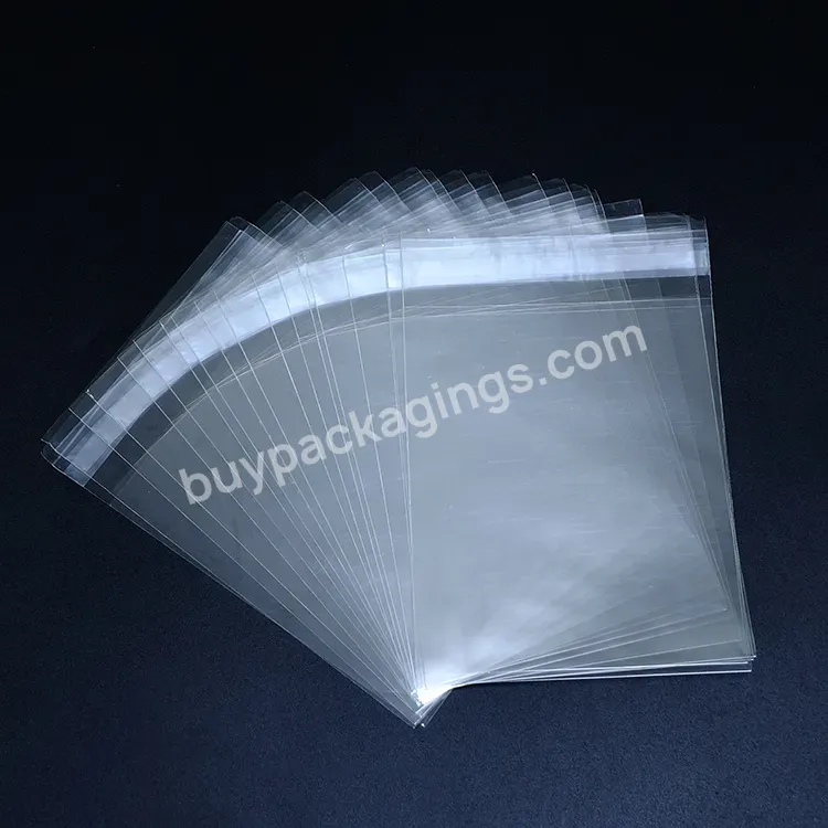 2023 Wholesale Customized Self Seal Adhesive Bopp Pp Opp Poly Plastic Cello Packaging Bags For Cellophane Candy Garment Clothing