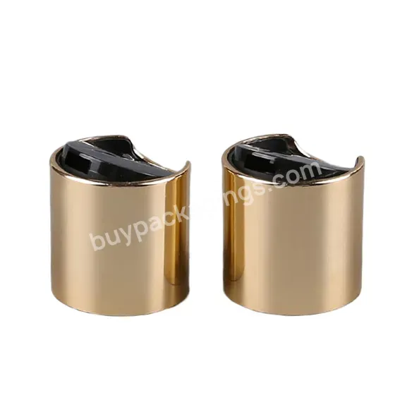 20/410 24/410 24/415 28/410 28/415 Aluminum Plastic Gold Silver Disc Top Cap For Cosmetic Bottle