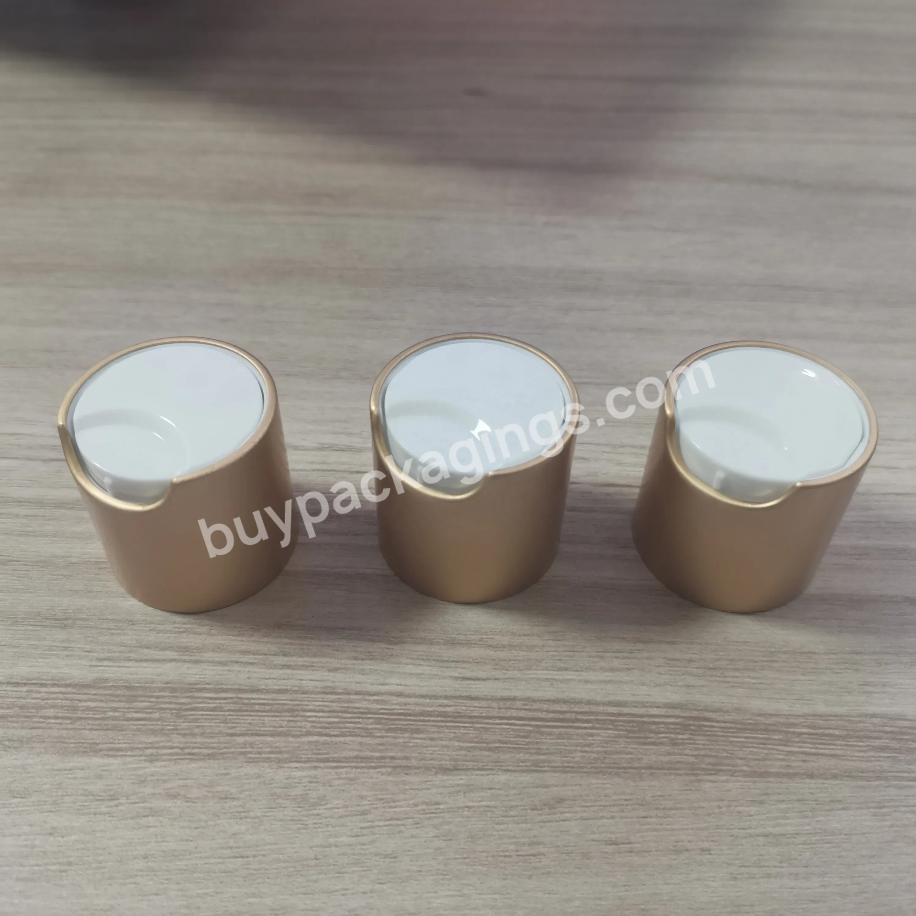 20/410 24/410 28/410 Plastic Aluminum Cosmetic Shampoo Bottle Disc Top Cap 100 Ml Plastic Disk Disc Top Cap For Cosmetic Bottle