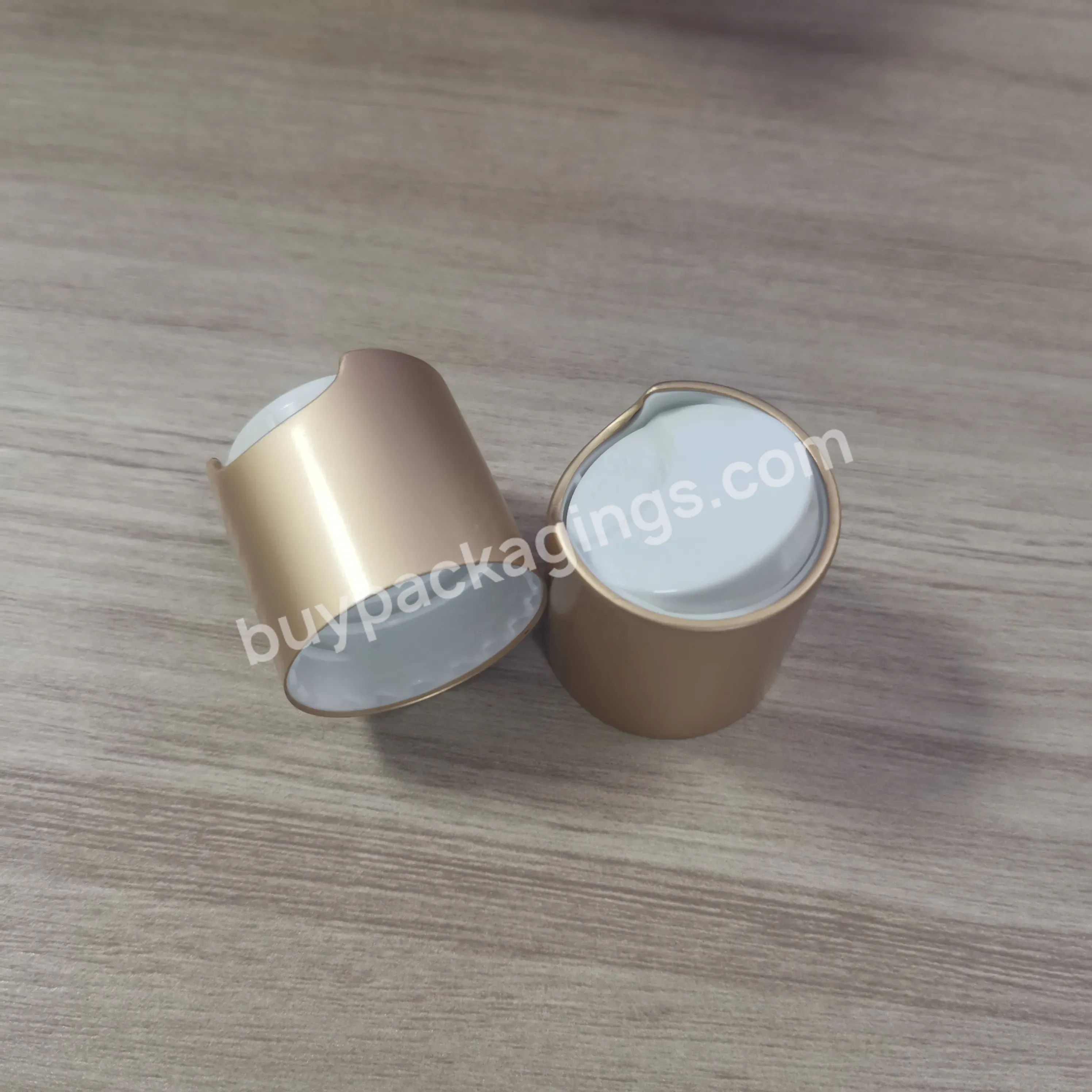 20/410 24/410 28/410 Plastic Aluminum Cosmetic Shampoo Bottle Disc Top Cap 100 Ml Plastic Disk Disc Top Cap For Cosmetic Bottle