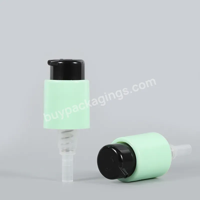 20/410 24/410 Pp Plastic Green Plastic Treatment Cream Pump Lotion For Skincare Bottle - Buy Plastic White Pump Dispenser For Cream Bottle,24/410 28/410 Cream Treatment Pump For Hand Sanitizer Packaging,Left Right Switch Lotion Pump Sprayer For Cosme