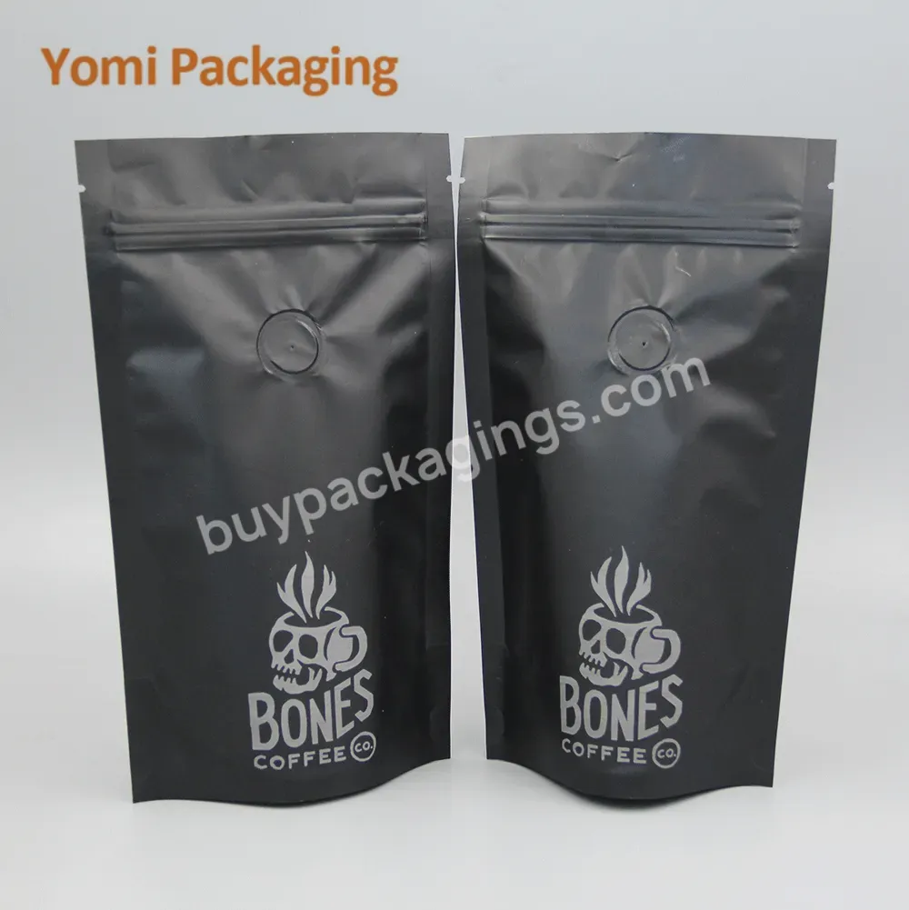 20g 100g 1kg 1lb 6kg Aluminium Foil Kraft Paper Biodegradable Coffee Bags With Valve