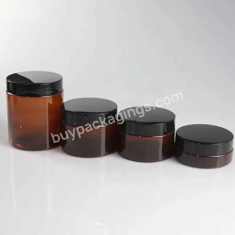20g 30g 50g 100g Amber Glass Jar With Gold Aluminium Cap Custom Printed Cream Glass Cosmetic Jars
