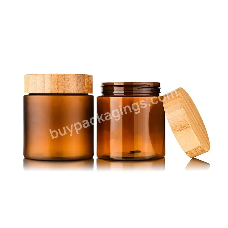 20g 30g 50g 100g Amber Glass Jar With Gold Aluminium Cap Custom Printed Cream Glass Cosmetic Jars