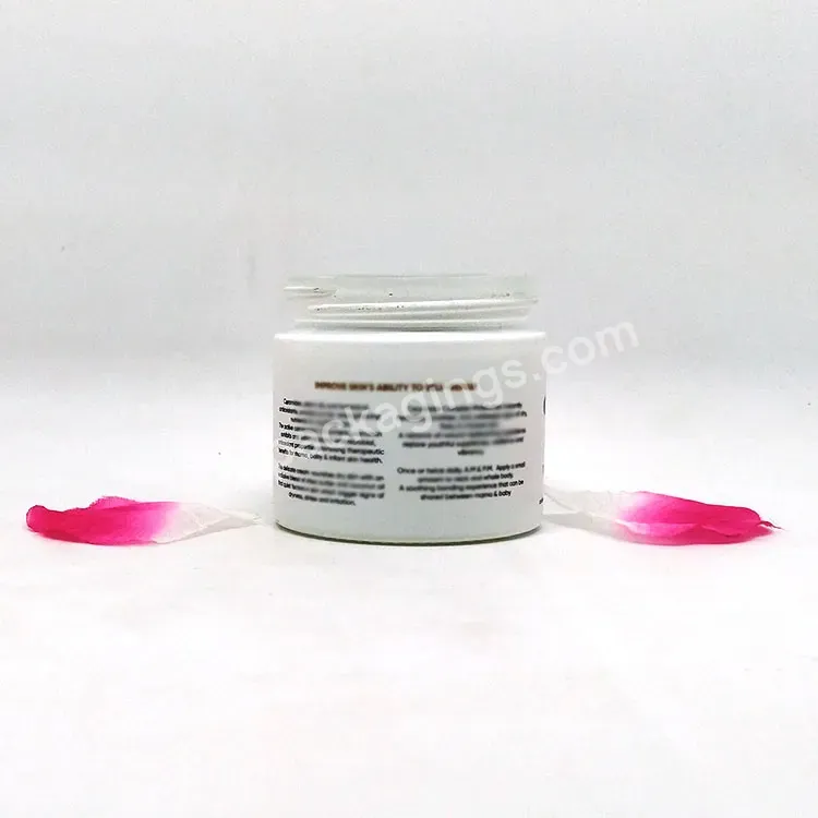 20g 30g 50g 100g Clear Matte Frosted Skin Care Face Cream Glass Container Jar For Cosmetic Packaging