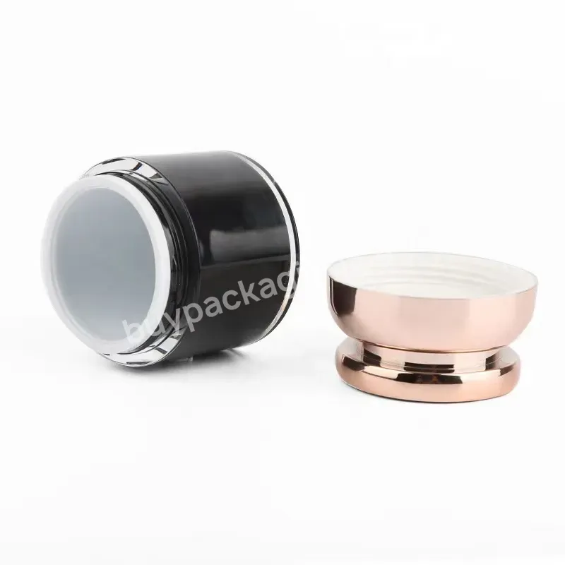 20g 30g 50g Luxury Acrylic Cosmetic Empty Plastic Face Cream Jars Wholesale For Silver Color