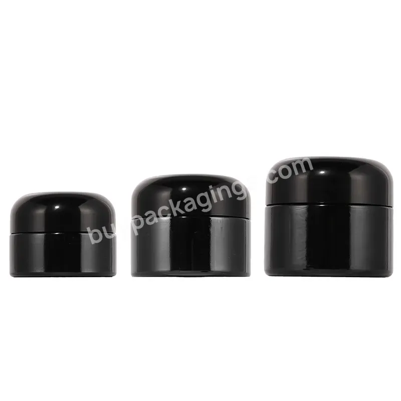 20g 30g 50g Wholesale Black Separate Cream Jar Empty Eye Cream Glass Jar Cosmetic Cream Separate Jar