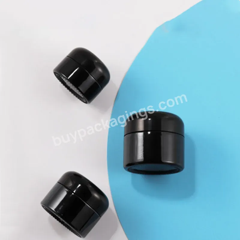 20g 30g 50g Wholesale Black Separate Cream Jar Empty Eye Cream Glass Jar Cosmetic Cream Separate Jar