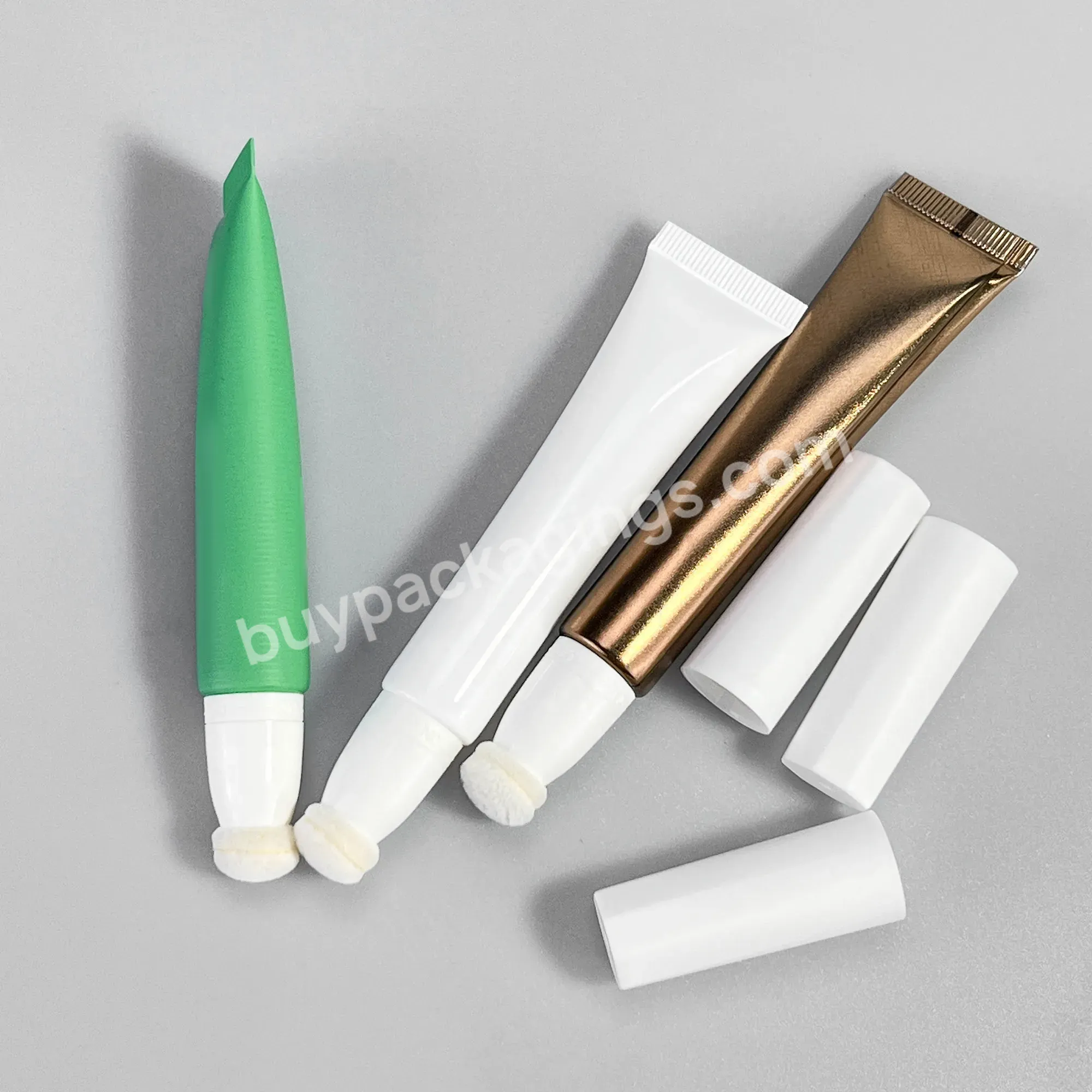 20g Eco Empty Cosmetic Liquid Foundation Concealer Tube Packaging With Sponge Applicator For Bb Cream Eye Cream Tube