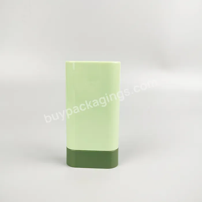 20g Empty Deodorant Container Stick Plastic Pp Sunscreen Stick Tube Eco Friendly Oval Flat Deodorant Stick