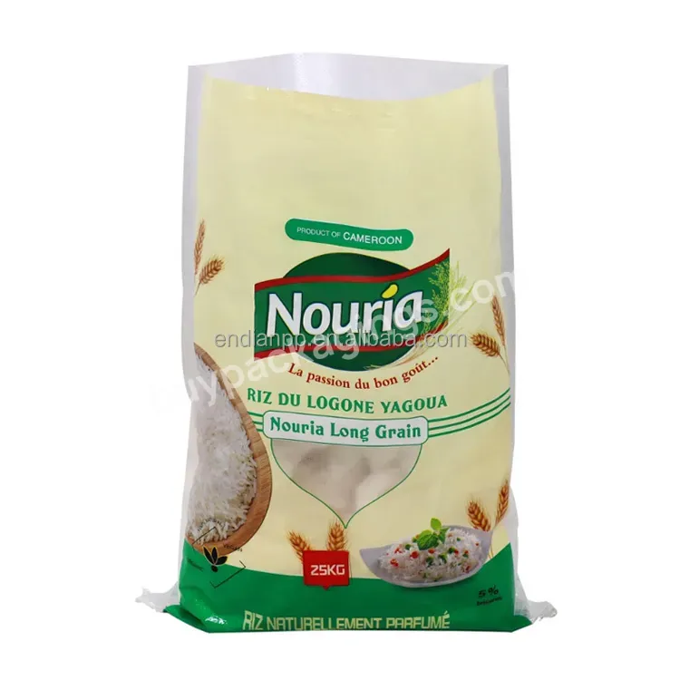 20kg 25kg 50kg Colour Printing Bopp Pp Woven Bags For Flour Rice Salt Sugar Package