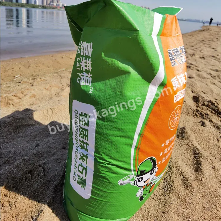 20kg 25kg Plastic Pp Woven Block Bottom Valve Cement Bag Pp Valve Square Bottom Valve Bag