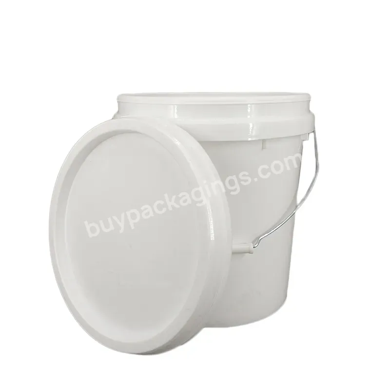 20l Food Grade 5 Gallon Plastic Buckets With Handle And Lid Plastic Pail