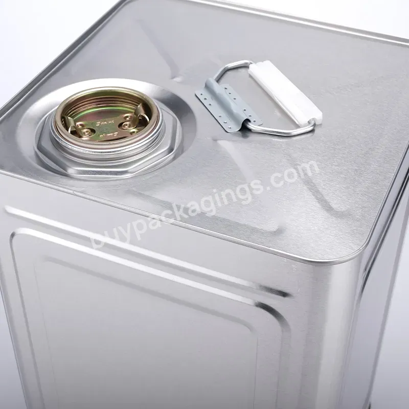 20l Printed Metal Square Tin Can With Handle For Chemical Oil And Paint Glue Gasoline