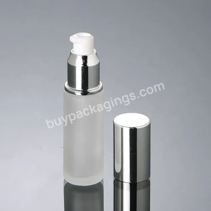 20ml 30ml 50ml Beauty Skin Care Bottle Set Serum Glass Bottle 30 Ml Cream Lotion Glass Bottle With Press Pump Cap