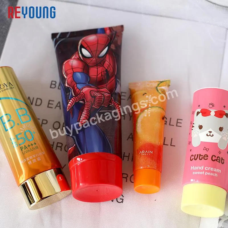 20ml 30ml 50ml Empty Packaging Cosmetic Scrub Acne Sun Screen Sunblock CC BB Cream Soft Plastic Tube for Skin Care