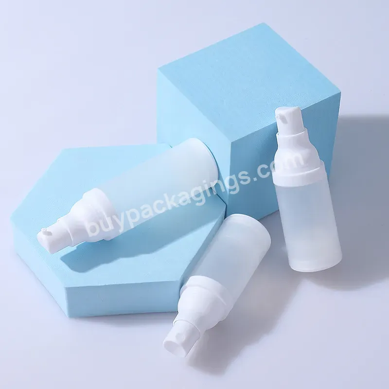 20ml 30ml 50ml Plastic Toner Bottle Lotion Pump Skincare Customized Pp Cylinder Plastic Airless Spray Bottle