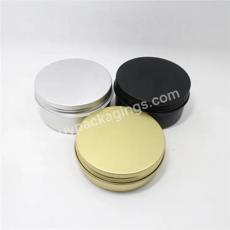 20ml 50ml 60ml 100ml 200ml Cosmetic Aluminum Jar Metal For Cream Packaging Jar