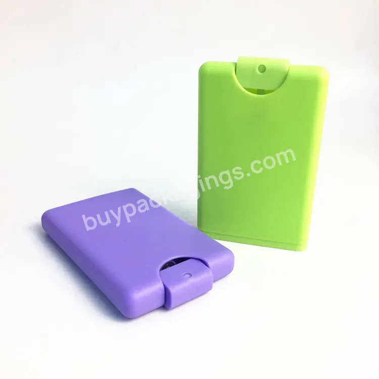 20ml Card Shape Pp Perfume Atomizer Spray Bottle