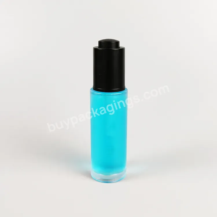 20ml Plastic Essential Oil Bottle Thick Wall Petg Plastic Cosmetic Bottle High End Dropper Bottle Cylinder Round