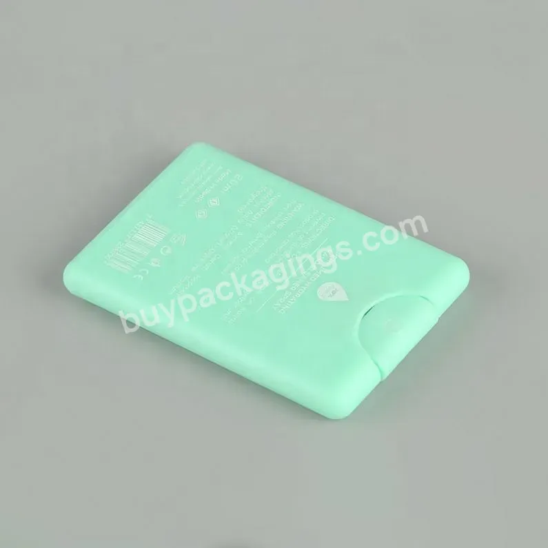 20ml Pp Plastic Pocket Credit Card Perfume Spray Bottle