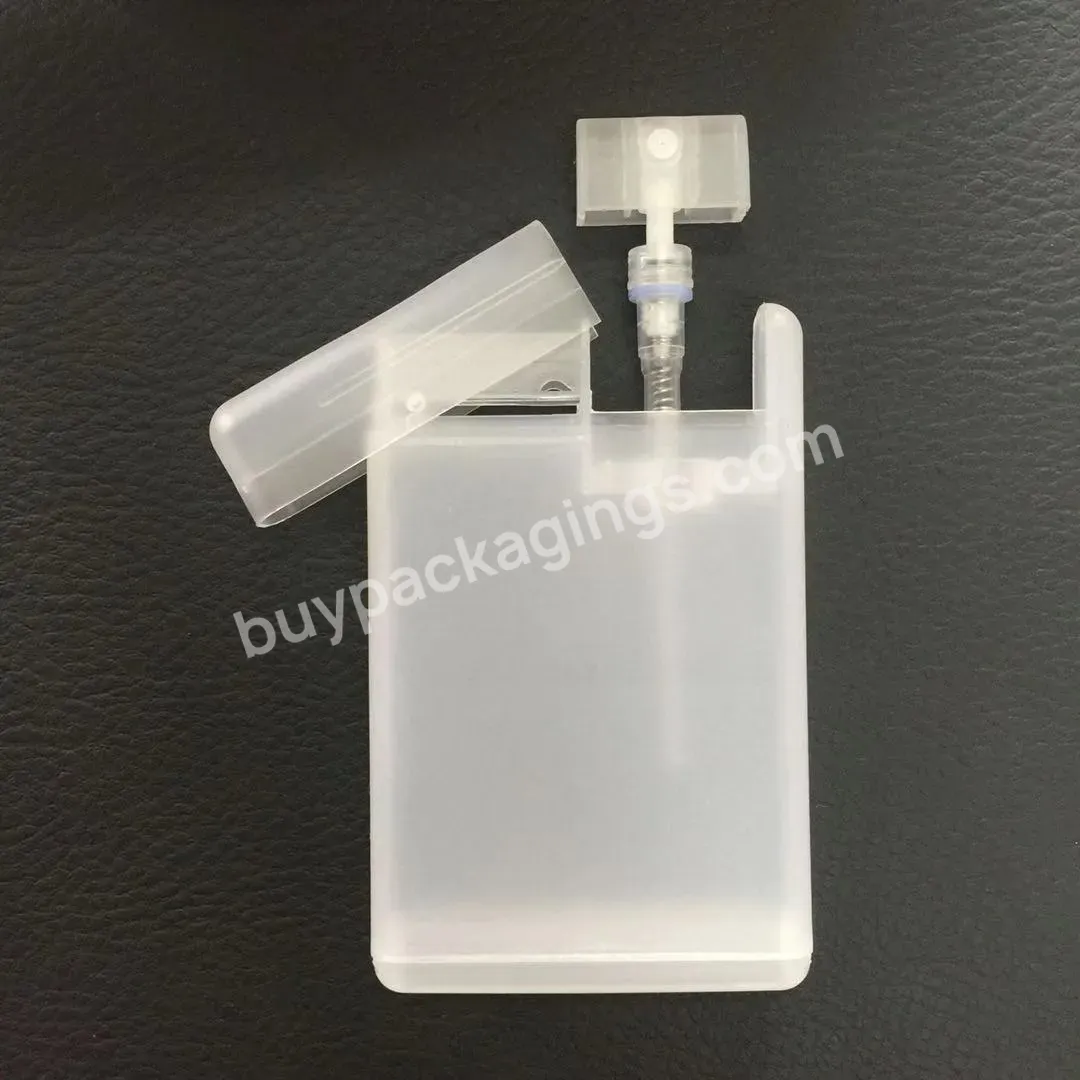 20ml Sldie Cap Card Bottle Pocket Card Spray Bottle Plastic Pocket Sprayer Credit Card Sprayer Slip Cap Spray Bottle