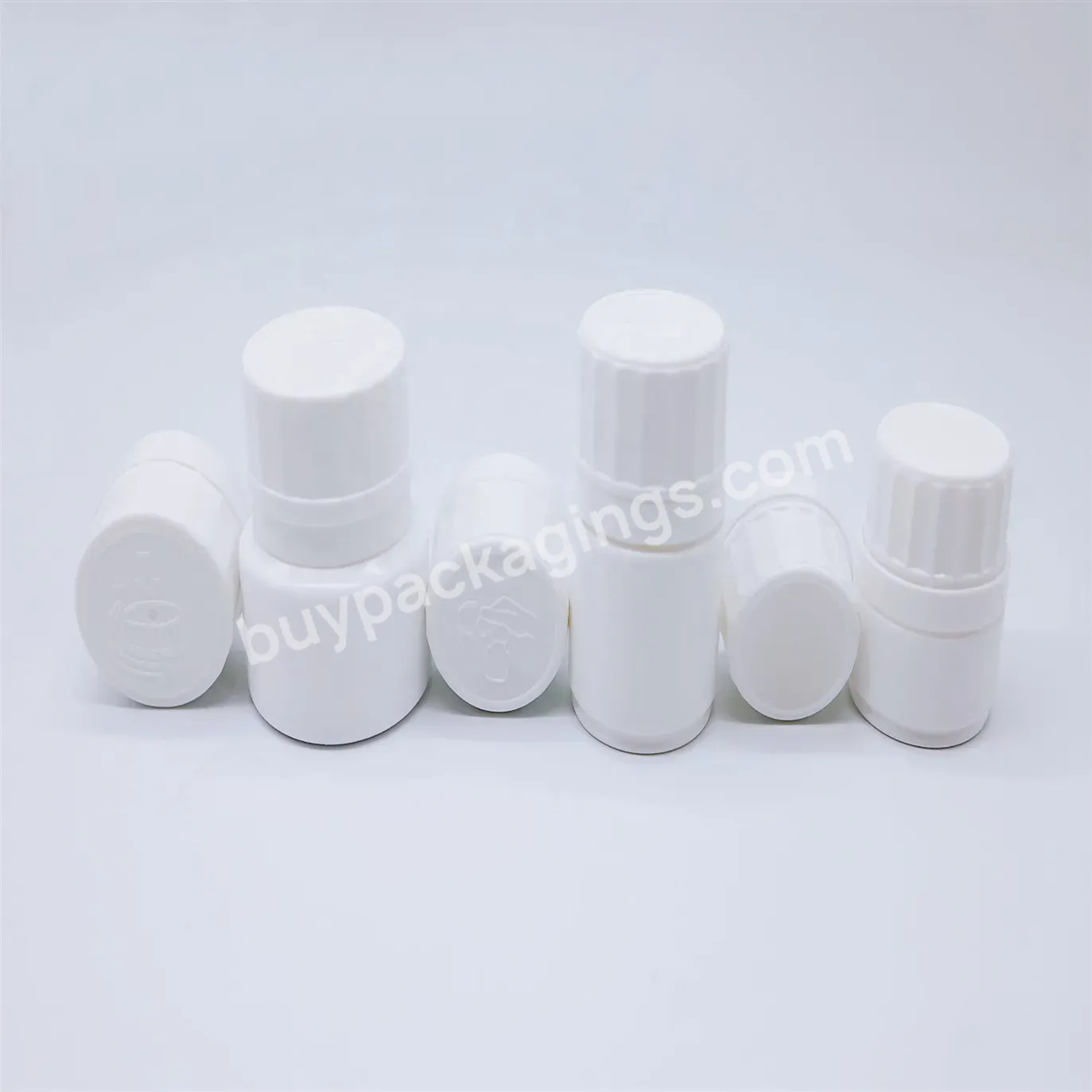 20ml/30ml/35mm Biodegradable Pla Material Pharmaceutical Bottles Crc Cap Pe Capsule Plastic Medicine Bottle