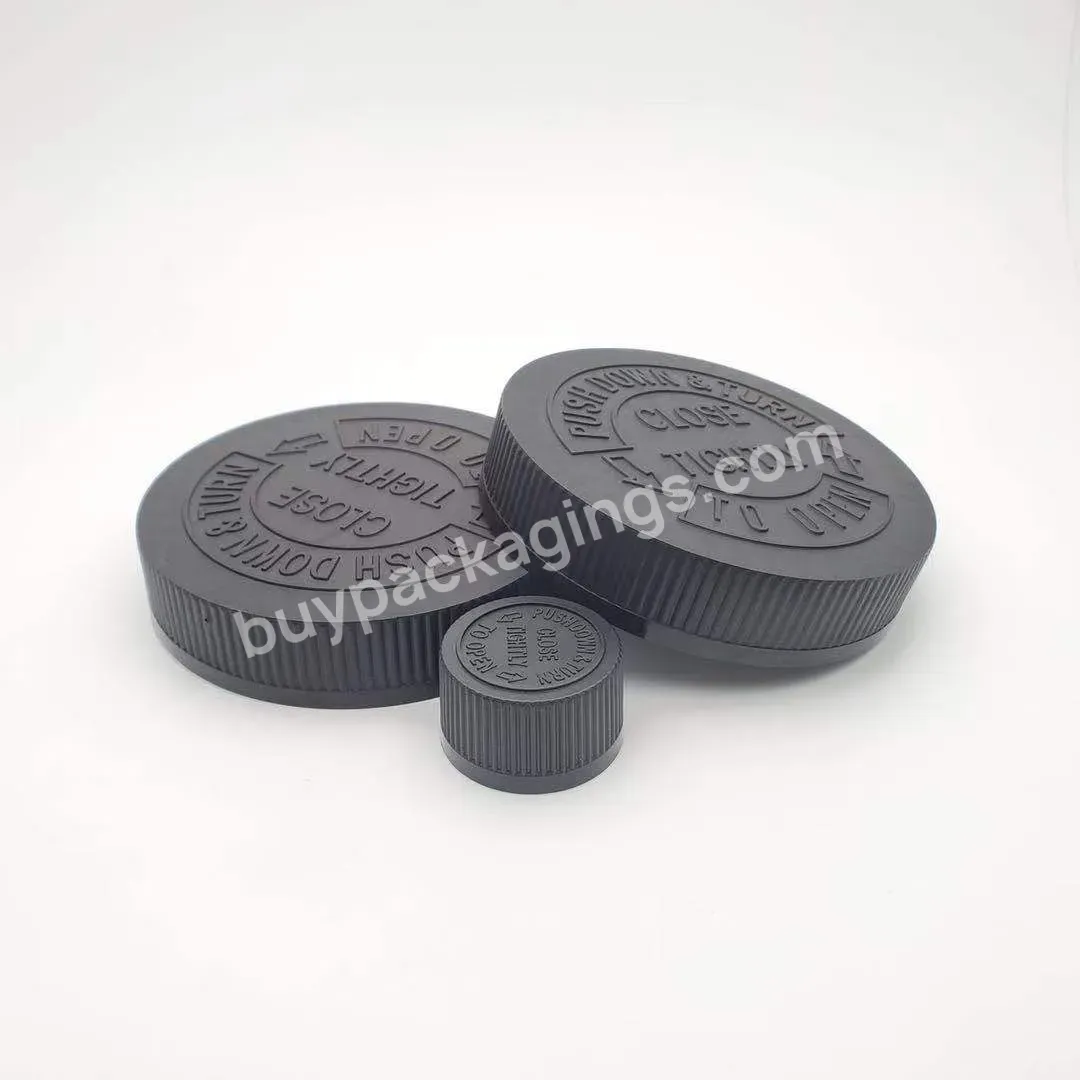 20mm 24/410 28/410 Child Resistant Pp Caps With Heat Induction Liners Pictorial Cap