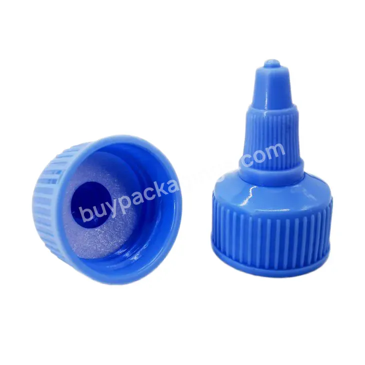 20mm 24mm Plastic Pointed Top Cap Cosmetic Drop Bottle Cap Twist Off Nozzle Cap