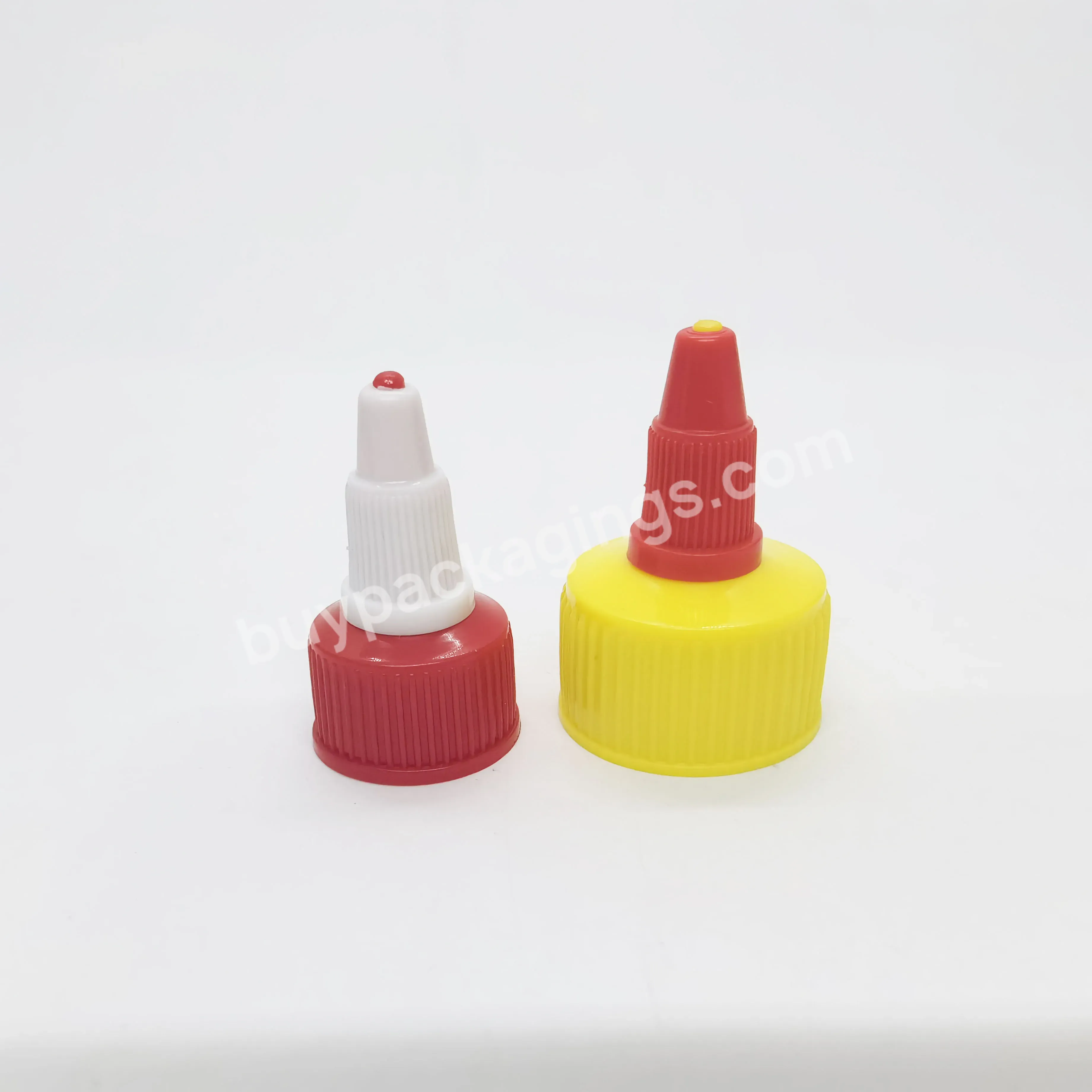 20mm 24mm Plastic Pointed Top Cap Cosmetic Drop Bottle Cap Twist Off Nozzle Cap