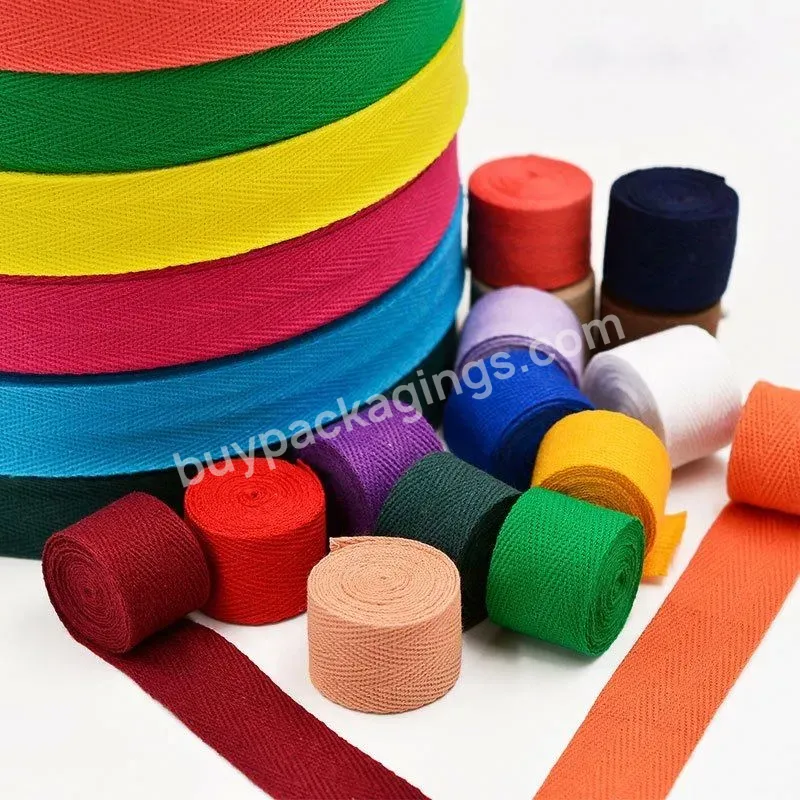 20mm Colorful Cotton Herringbone Webbing Twill Tape Sewing - Buy Cotton Herringbone Webbing,20mm Cotton Twill Tape,Twill Tape Sewing.