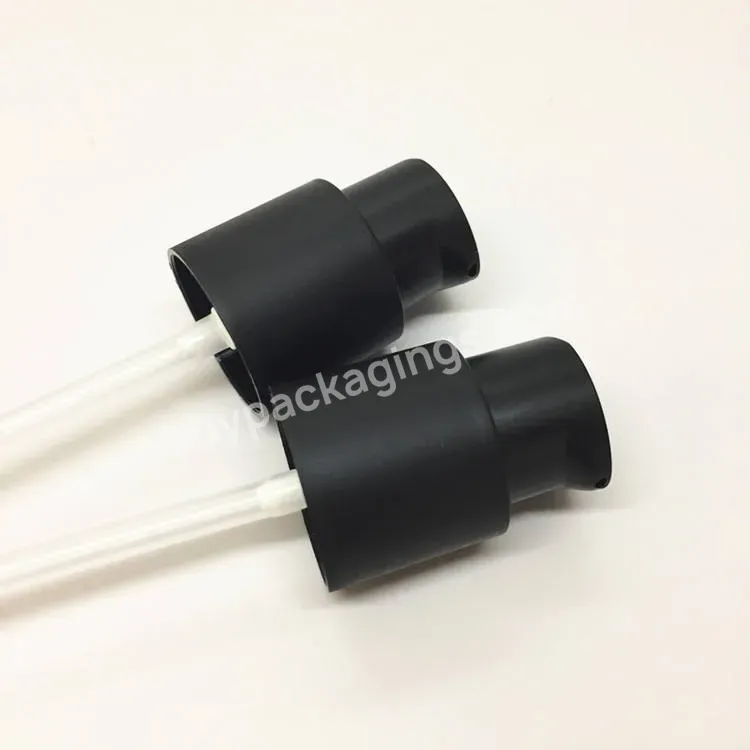 20mm Matte Black Treatment Pump 24/410 Cosmetic Lotion Pump Cream Pump