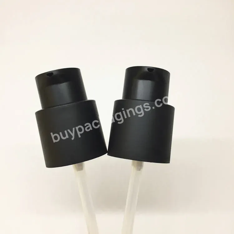 20mm Matte Black Treatment Pump 24/410 Cosmetic Lotion Pump Cream Pump